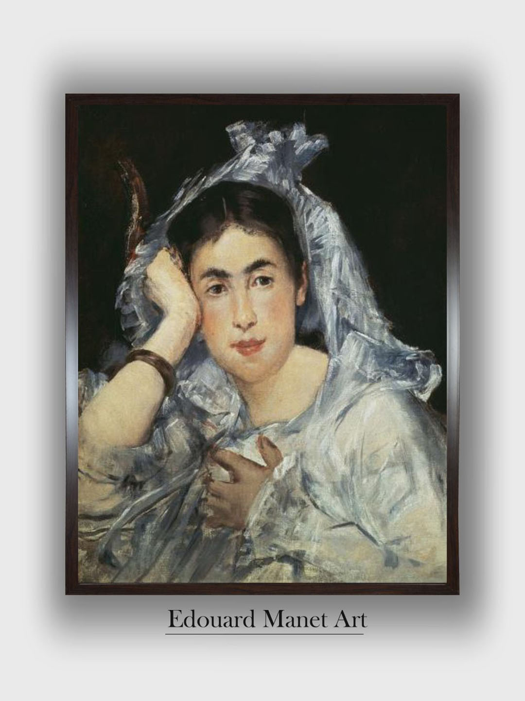 The Art House Marguerite De Conflans Canvas Wall Rectangle Paintings Wall Art - 12 x 9In