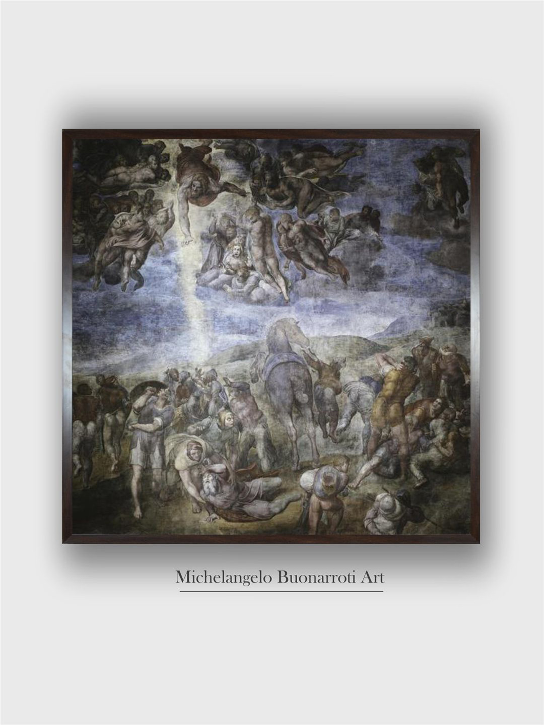 The Art House The Conversion Of Saul Wood Wall Square Paintings Wall Art - 24 x 24 In