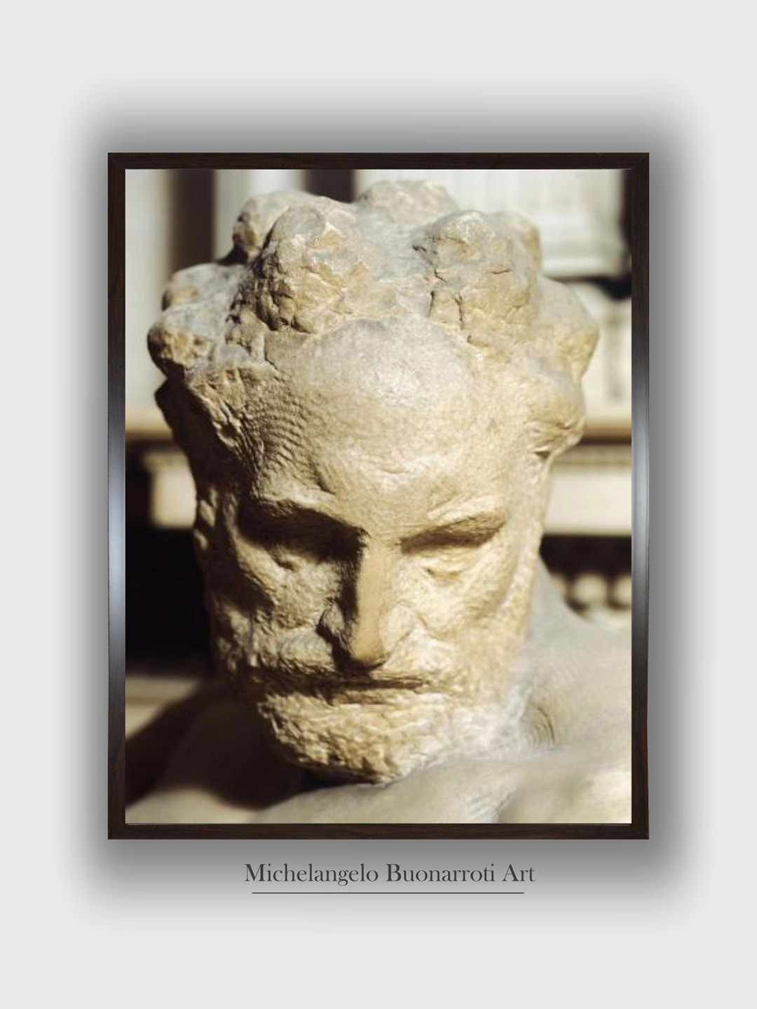 The Art House White & Brown Twilight Wooden Framed Canvas Painting Wall Art