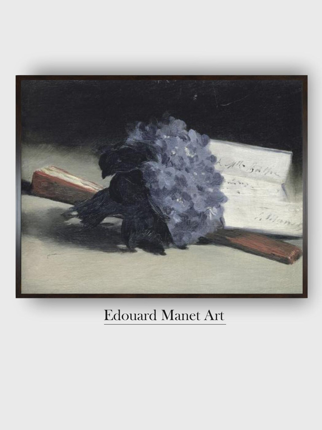 The Art House The Bunch Of Violets Wood Wall Rectangle Paintings Wall Art - 32 x 24 In