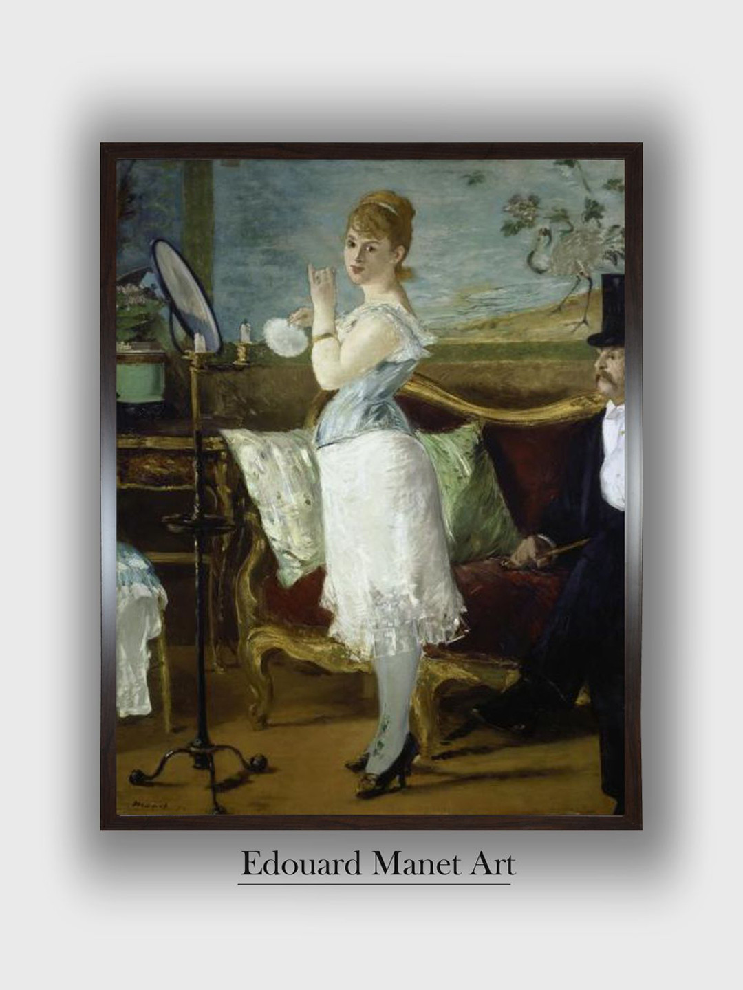 The Art House Nana, 1877 By Edouard Wood Wall Rectangle Paintings Wall Art - 30 x 40In