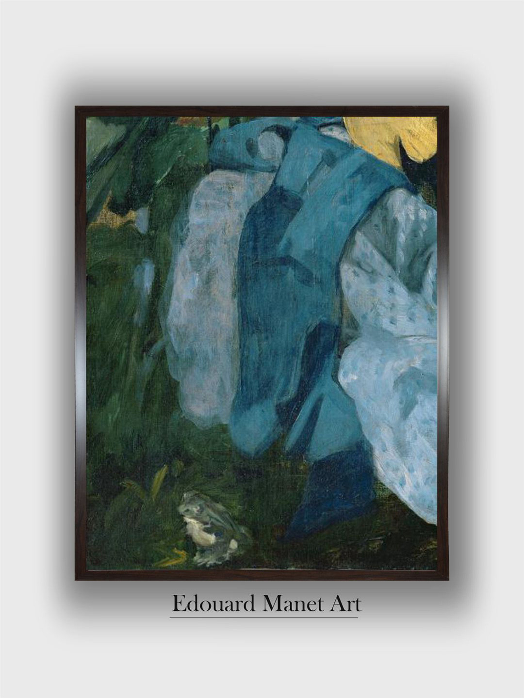 The Art House Dejeuner Sur L'Herbe Wood Wall Rectangle Paintings Wall Art -18 x 24In