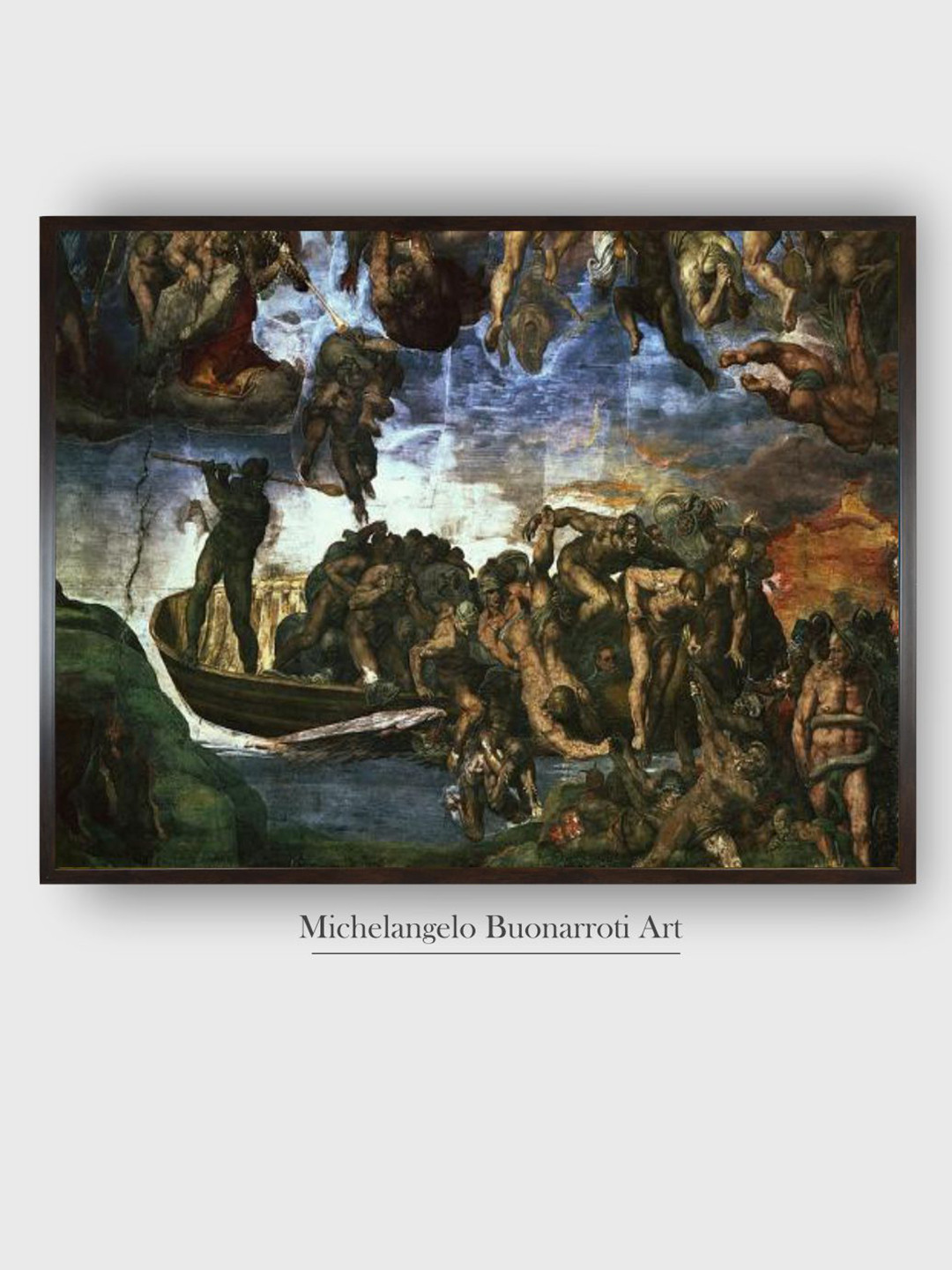 The Art House Last Judgement Canvas Wall Rectangle Paintings Wall Art - 54x36In