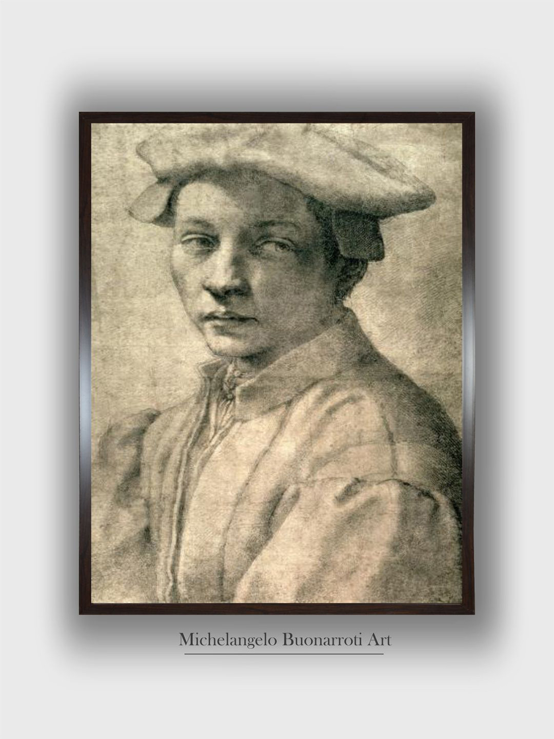 The Art House Portrait of Andrea Quaratesi Wood Rectangle Paintings Wall Art -24 x 36 In