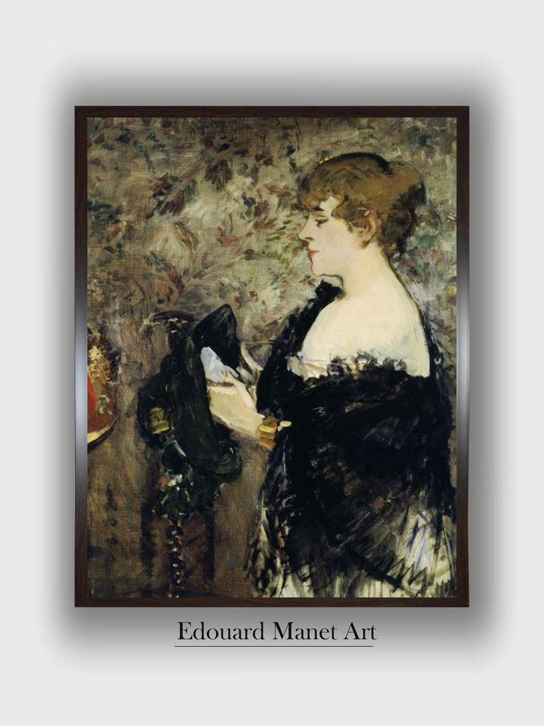 The Art House Black & White At the Milliner's Wooden Framed Painting Wall Art