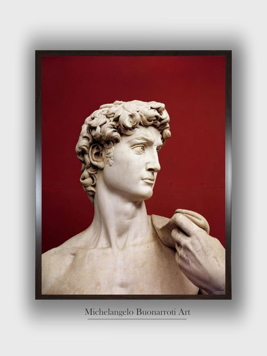 The Art House Black & White David Wooden Framed Painting Wall Art