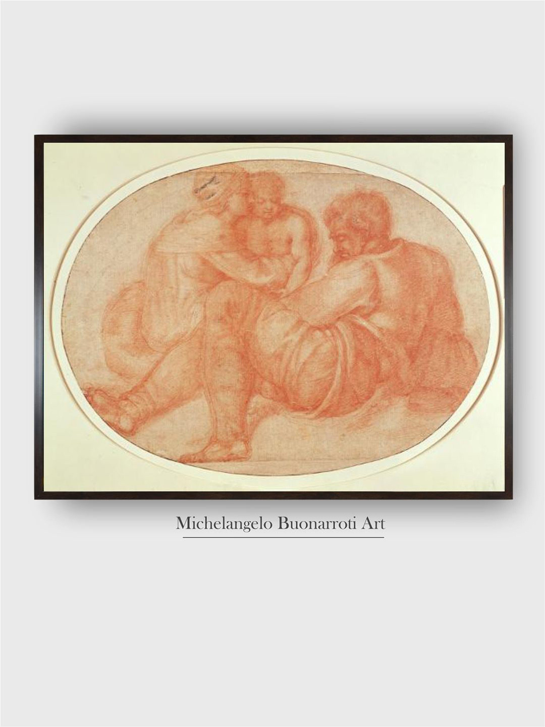 The Art House Study Of The Holy Family Canvas Rectangle Paintings Wall Art - 32 x 24 In