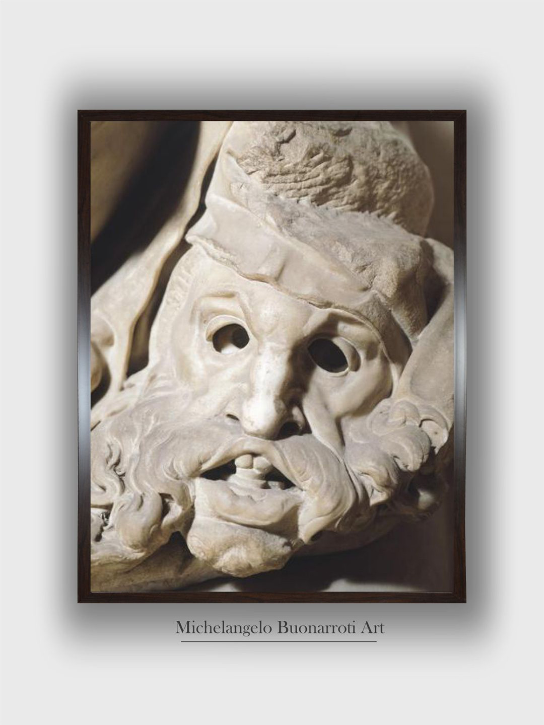 The Art House Off White & Brown Church of San Lorenzo Wooden Framed Painting Wall Art