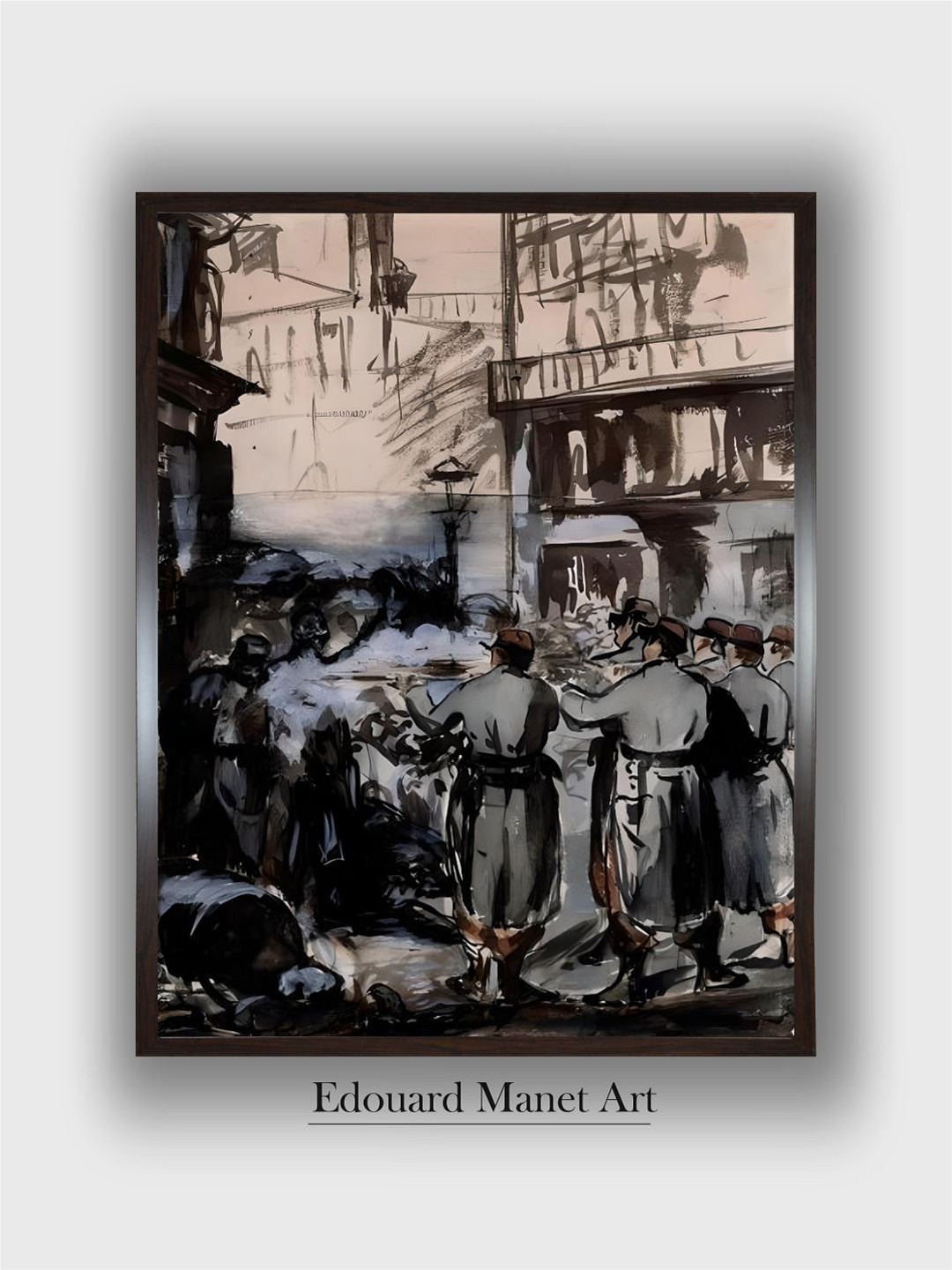The Art House Edouard Manet Canvas Wall Rectangle Paintings Wall Art - 16 x 12In