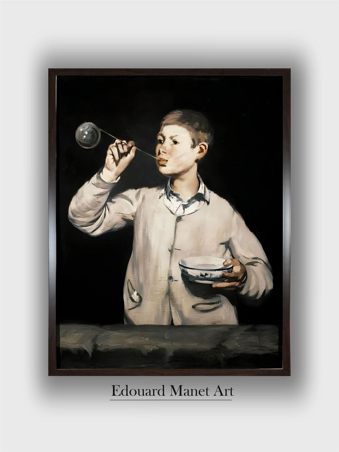 The Art House Soap Bubbles Wood Wall Square Paintings Wall Art-24 x 18In