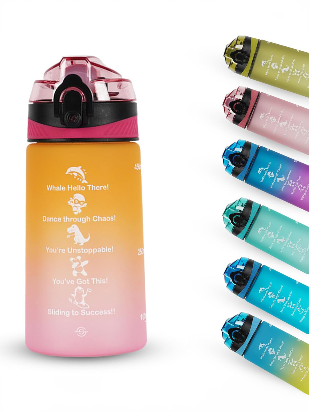 Solara Pink Colourblocked Tritan Spill Proof Sipper - 500ml