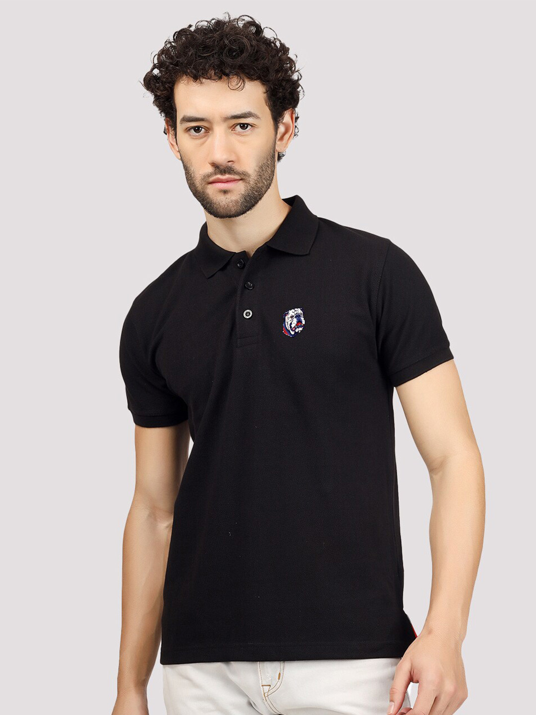Greylongg Richard Paadler Printed Polo Collar T-shirt