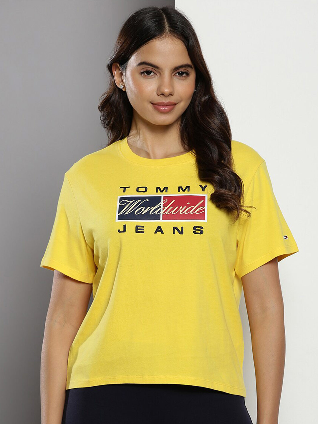 Tommy Hilfiger Women Yellow T-shirt