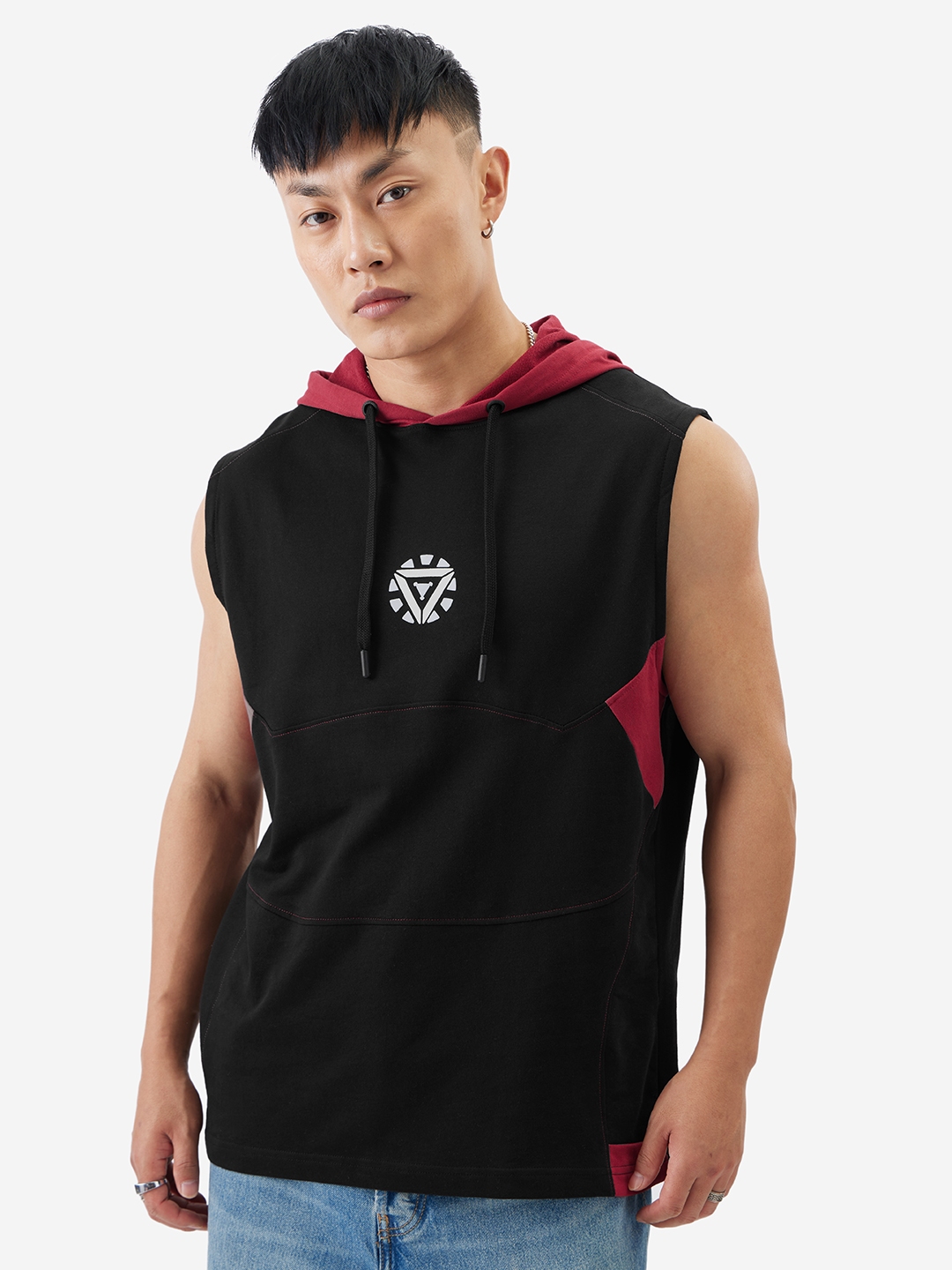 Buy The Souled Store Iron Man Arc Reactor Printed Hooded T shirt Tshirts for Men 26631668 Myntra