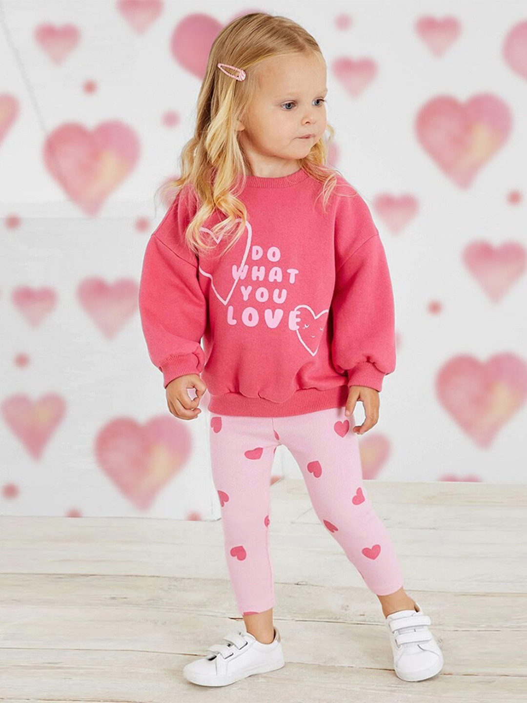 INCLUD Girls Typography Printed Dry Fit Pullover