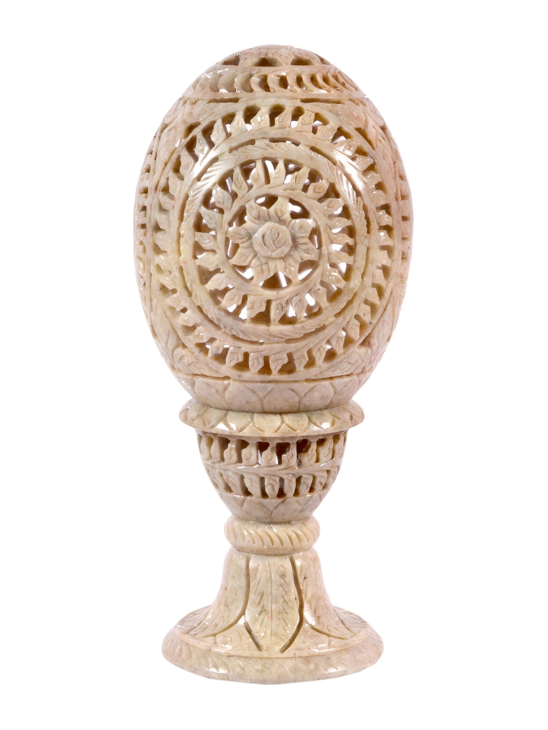 Avinash Handicrafts Beige Candle Holder