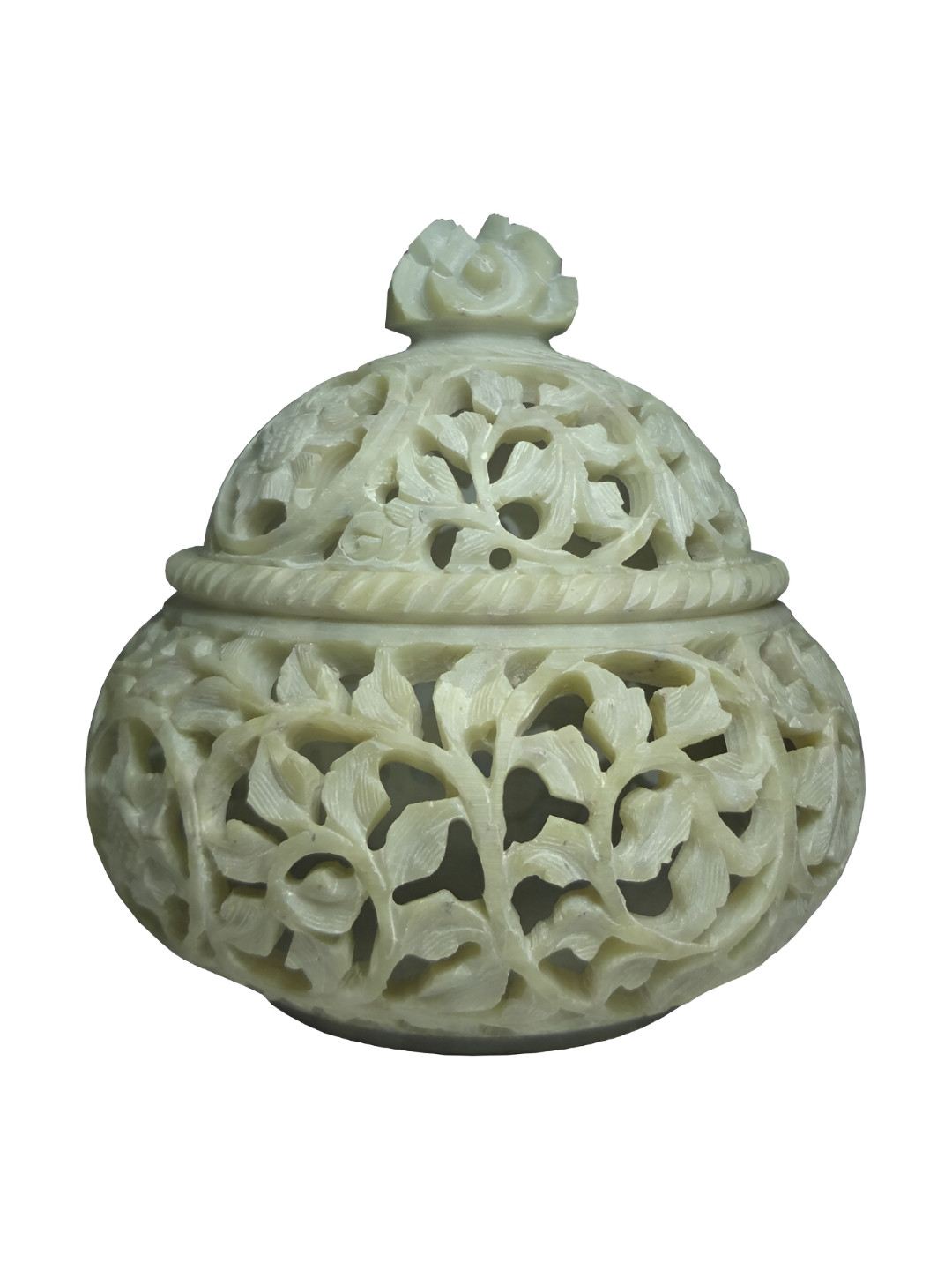 Avinash Handicrafts Green Candle Holder
