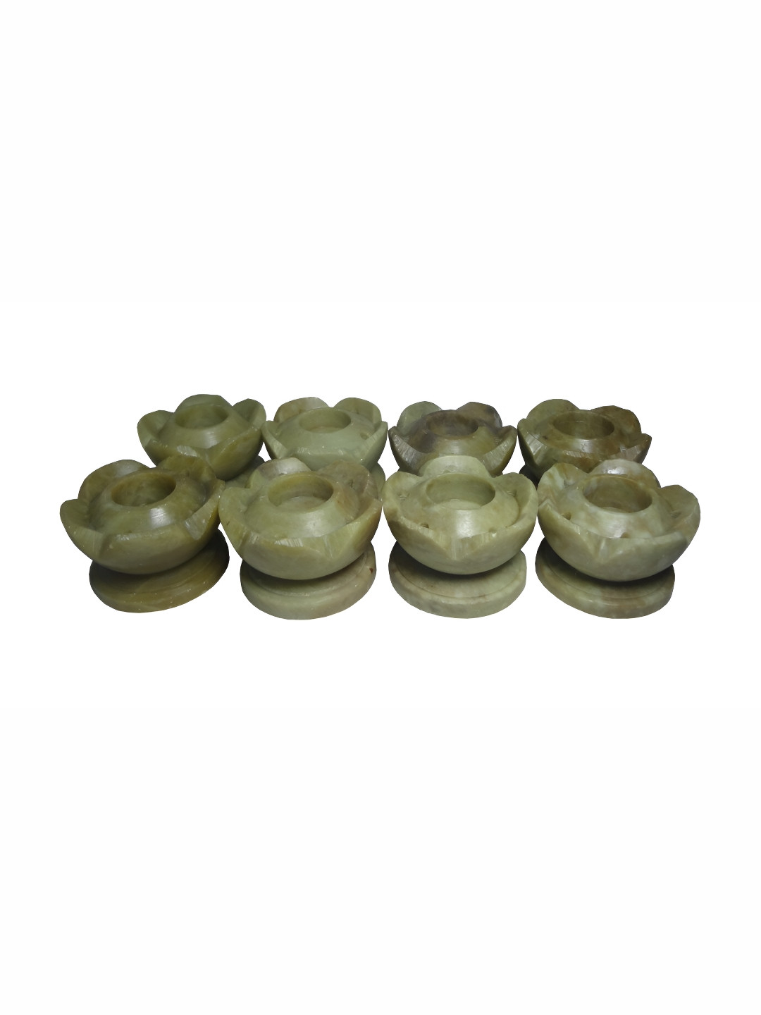 Avinash Handicrafts Green 8 Pieces Candle Holder