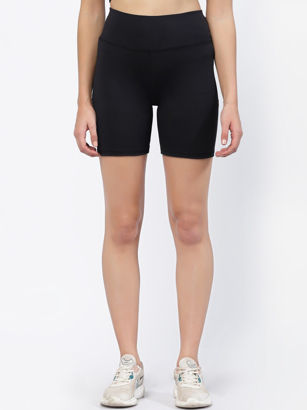 Inner Sense Women Slim Fit High-Rise Running Sports Shorts with Antimicrobial Technology