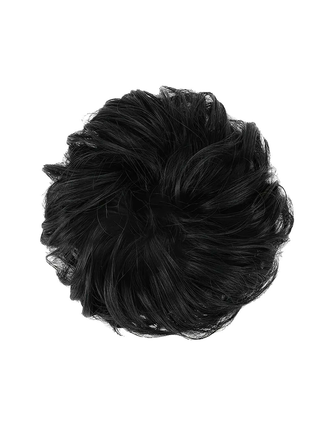 FIMBUL Messy Curly Hair Bun Extensions - Black