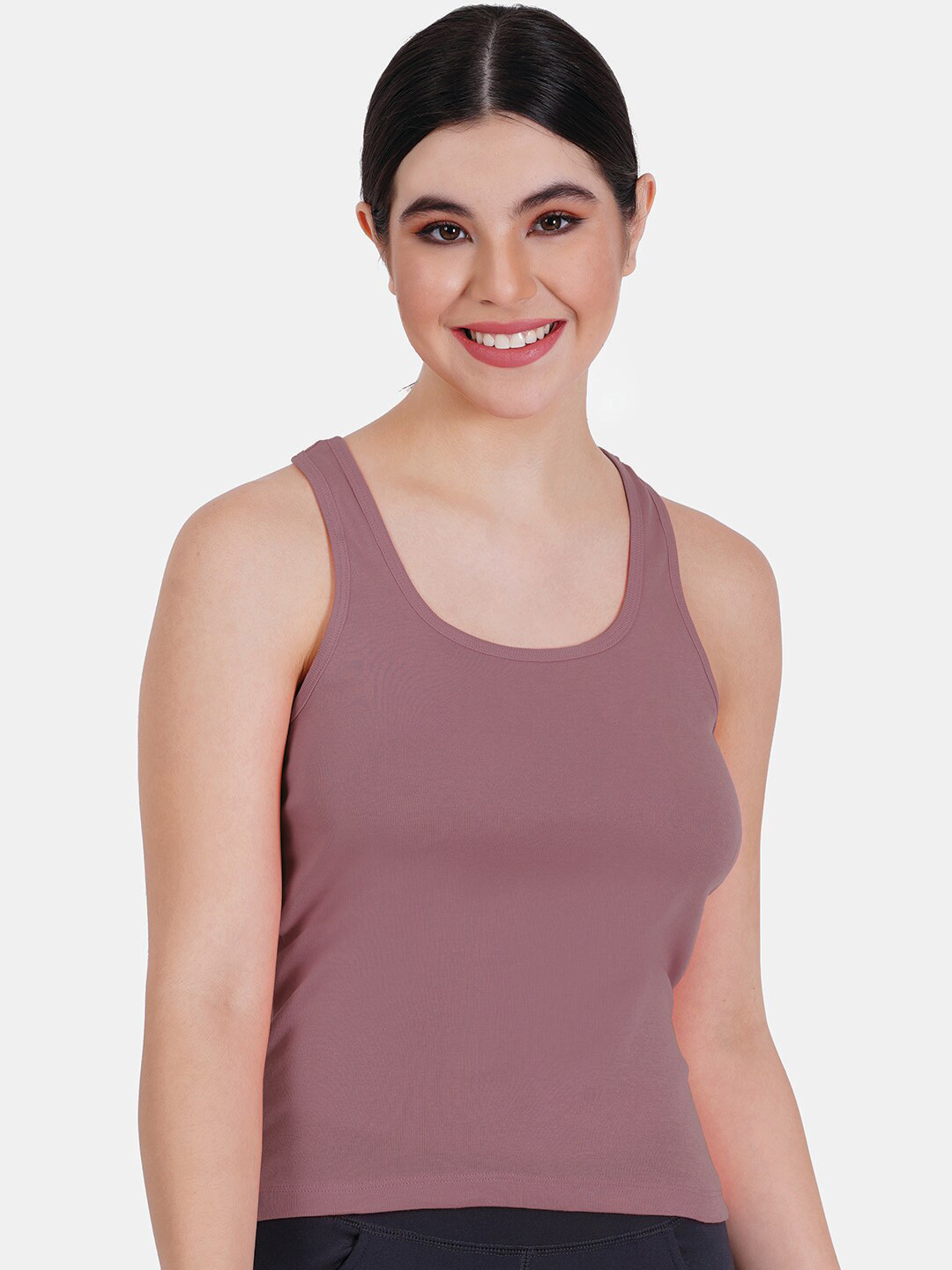 Reveira Non Padded Sleeveless Stretchable T-Back Camisole