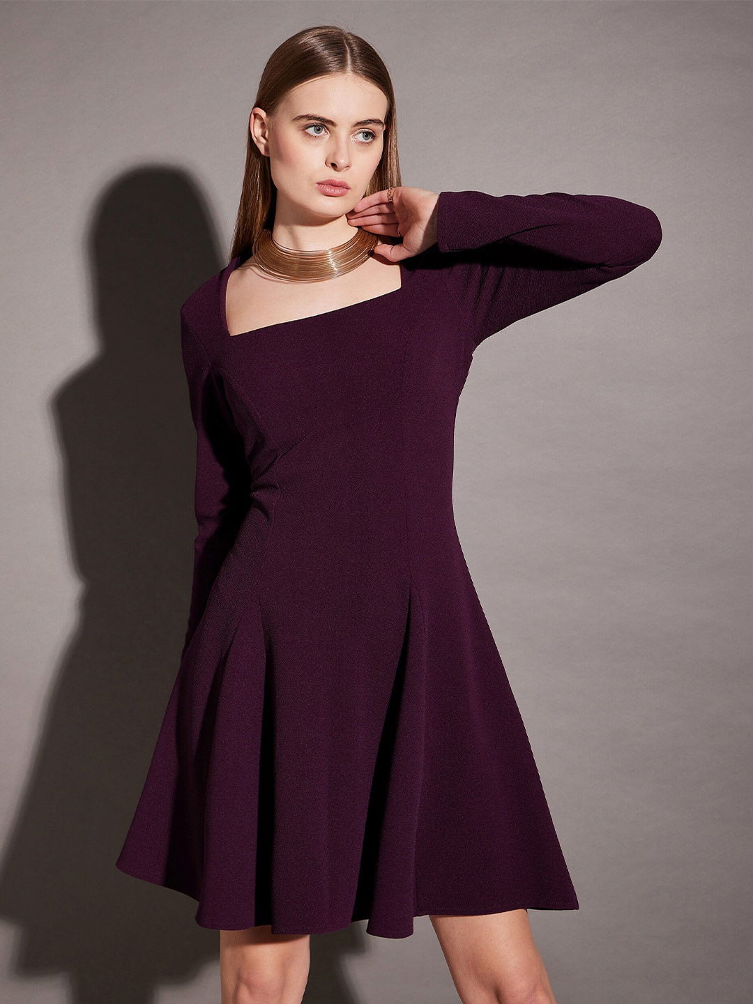 MABISH by Sonal Jain Square Neck A-Line Dress