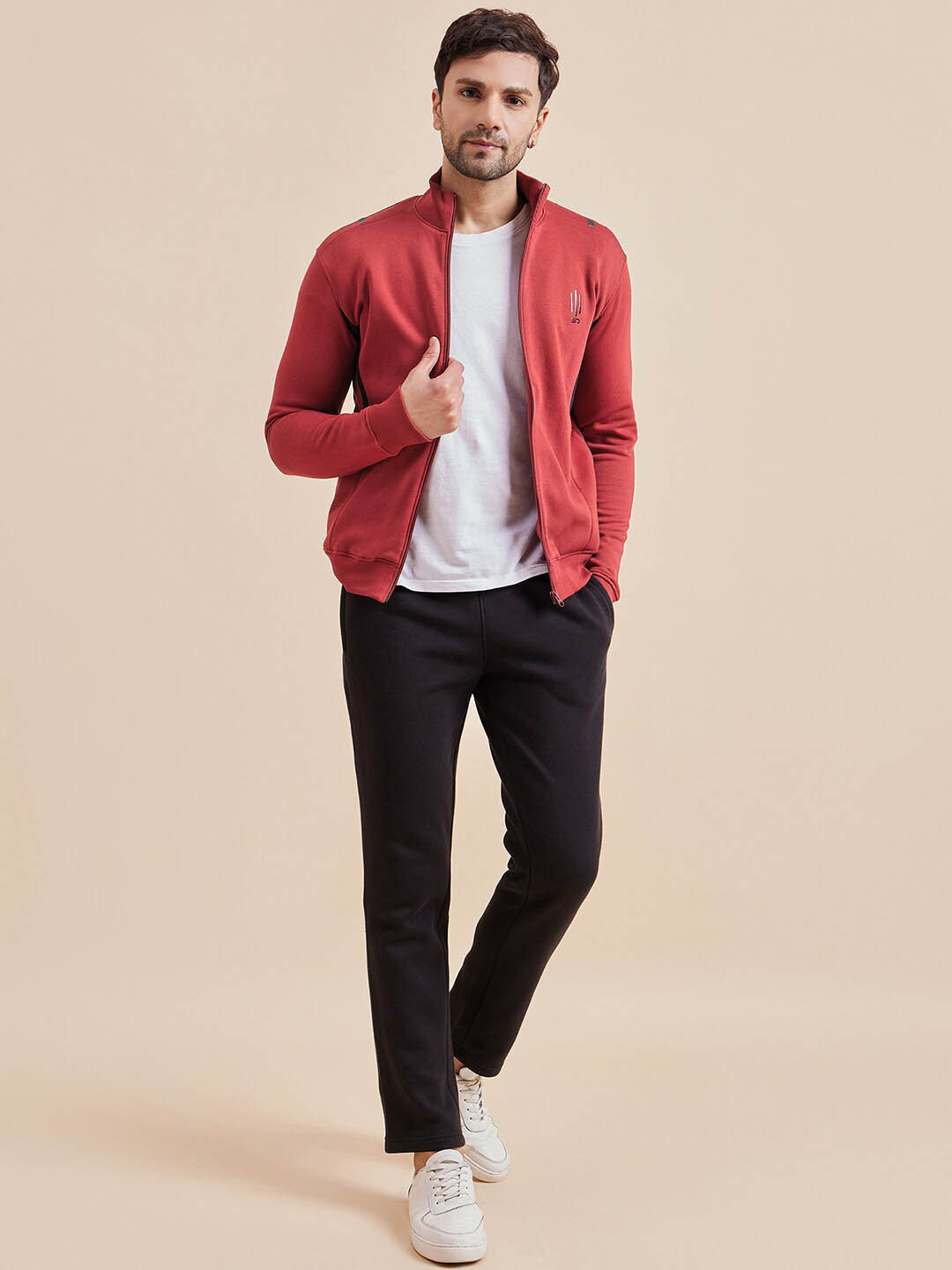 Sweet Dreams Red & Black Logo-Printed Tracksuit