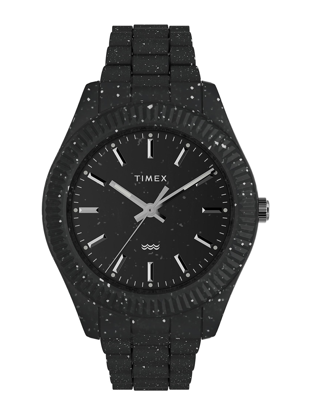 Timex Men Textured Dial & Ceramic Straps Analogue Watch TW2V77000X6