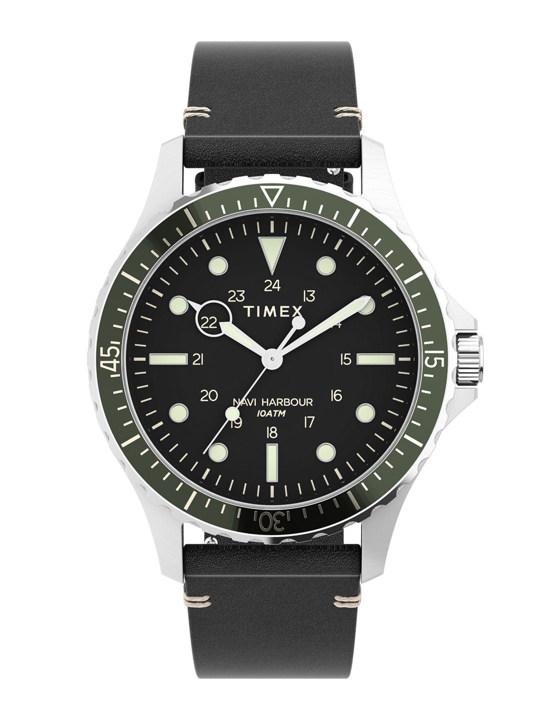 Timex Men Dial & Leather Straps Analogue Watch TW2V45300UJ