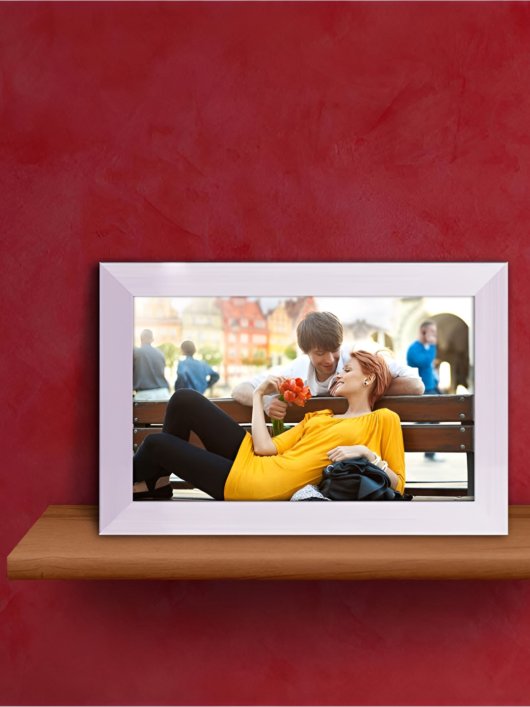 ArtzFolio White Wood Table Photo Frames