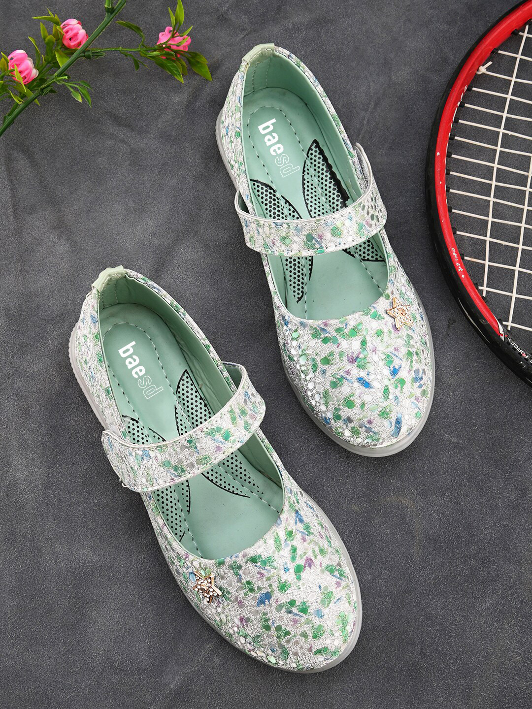 BAESD Girls Printed Mary Jane