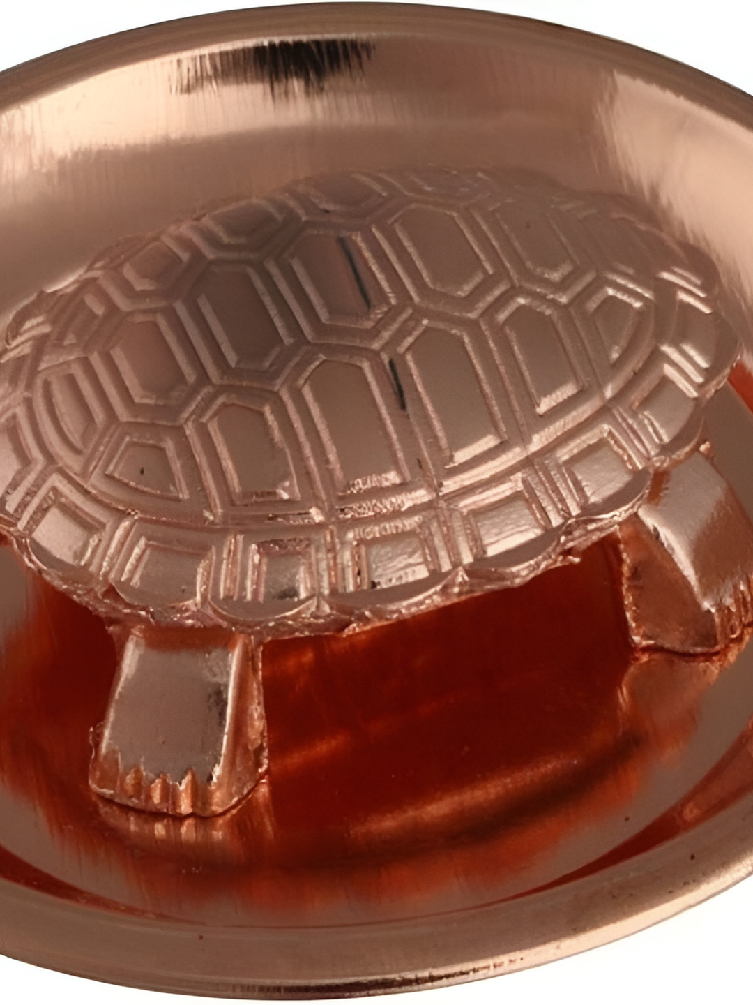 Navyaksh Ichha Kachua Kachuva Plate Gold Brass Metallic Home Office Set of 2 Small Showpieces - 3.1 Inches