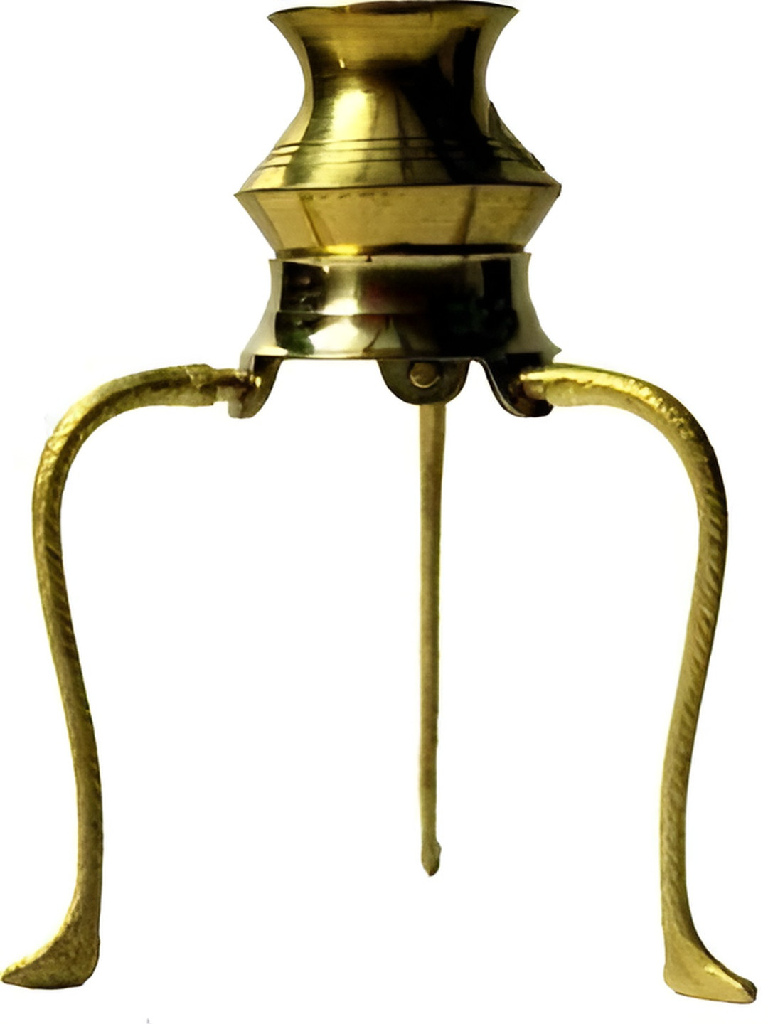 Navyaksh Tripai Lota Gold Brass Metallic Study Room Fountain Set of 2 Medium Showpieces - 4.7 Inches