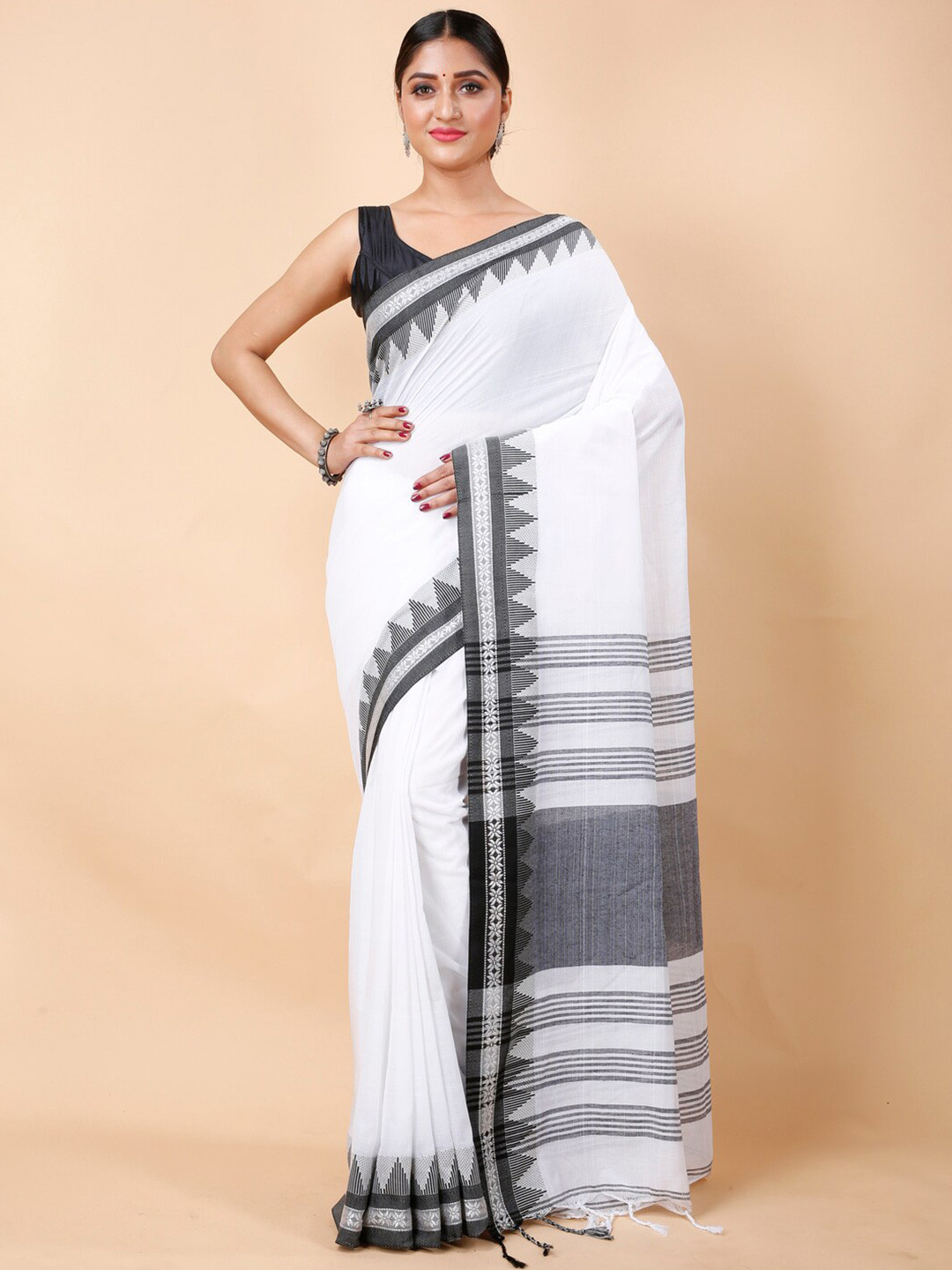 Ruuprekha Woven Design Ethnic Motifs Pure Cotton Saree