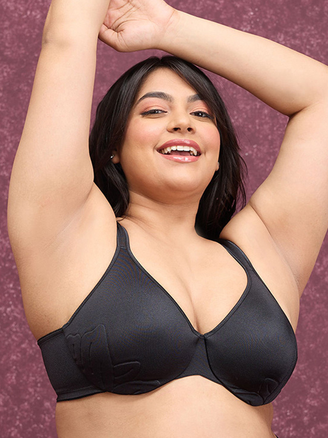 Nykd Women Anti-Gravity Wired Non Padded Bra - Black JET BLACK (NYB243)