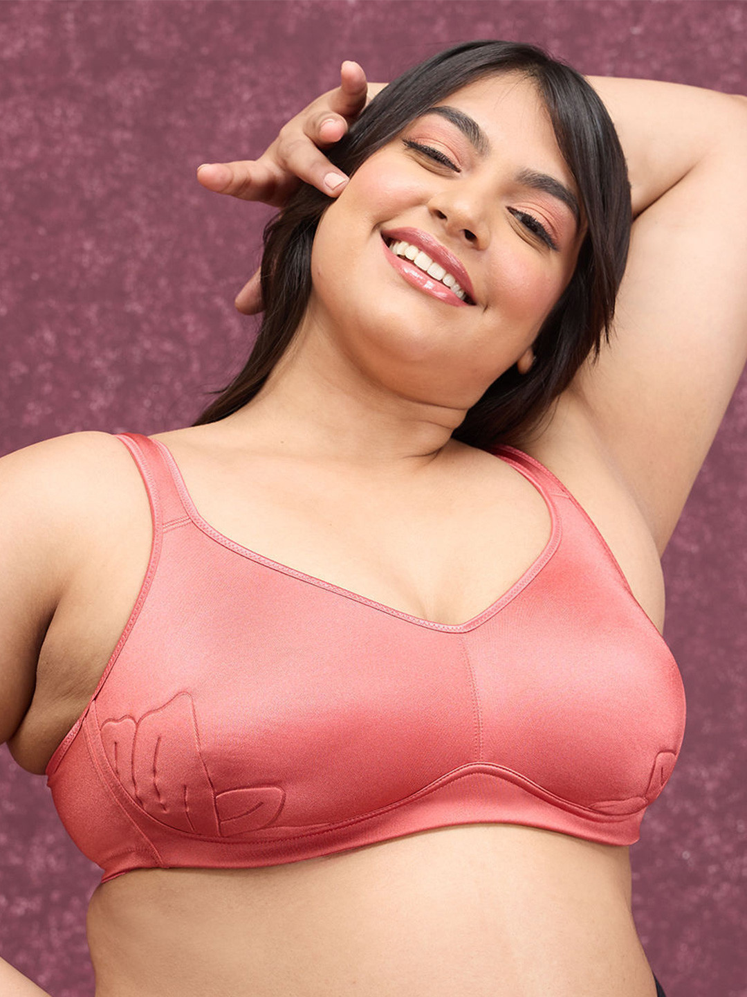 Nykd Women Anti-Gravity Non Wired Non Padded Bra - Red MINERAL RED (NYB251)