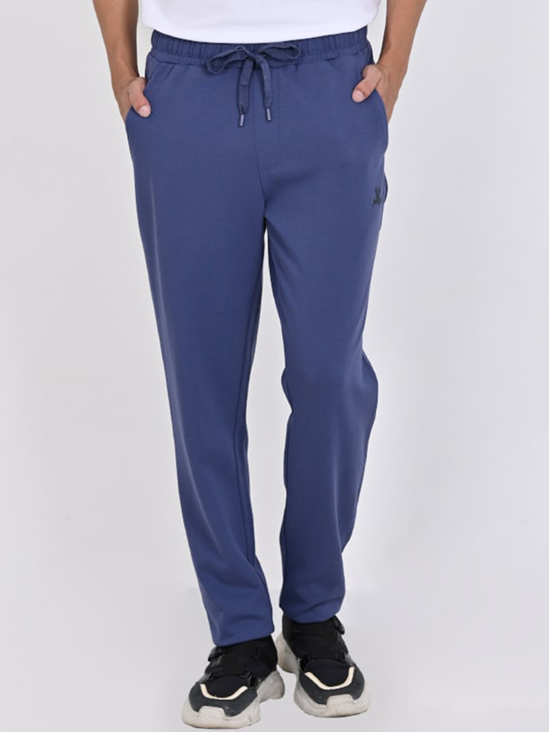 Muvazo Men Mid-Rise Kick-Back Joggers