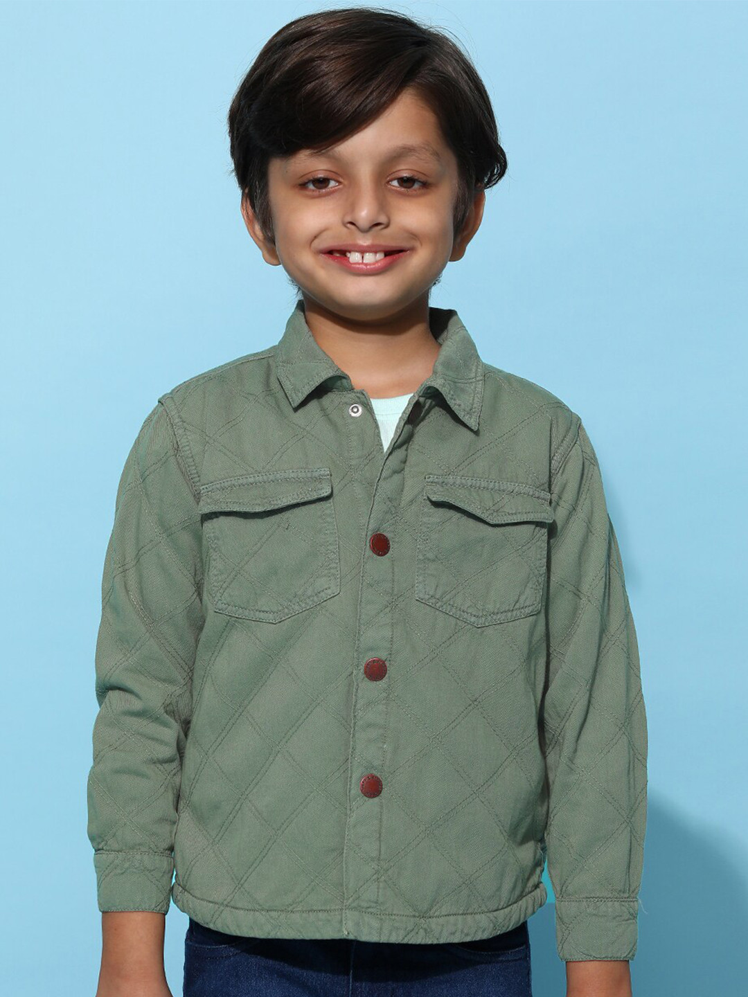 TALES & STORIES Infant Boys Cotton Casual Shacket