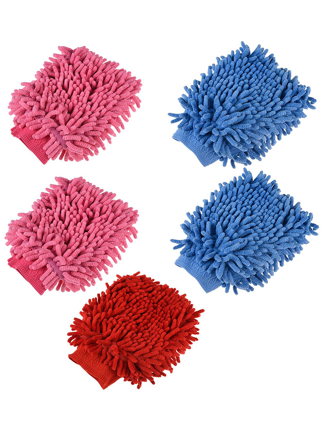 Kuber Industries Set Of 5 Multi-Purpose 50 GSM Cleaning Fringed Gloves