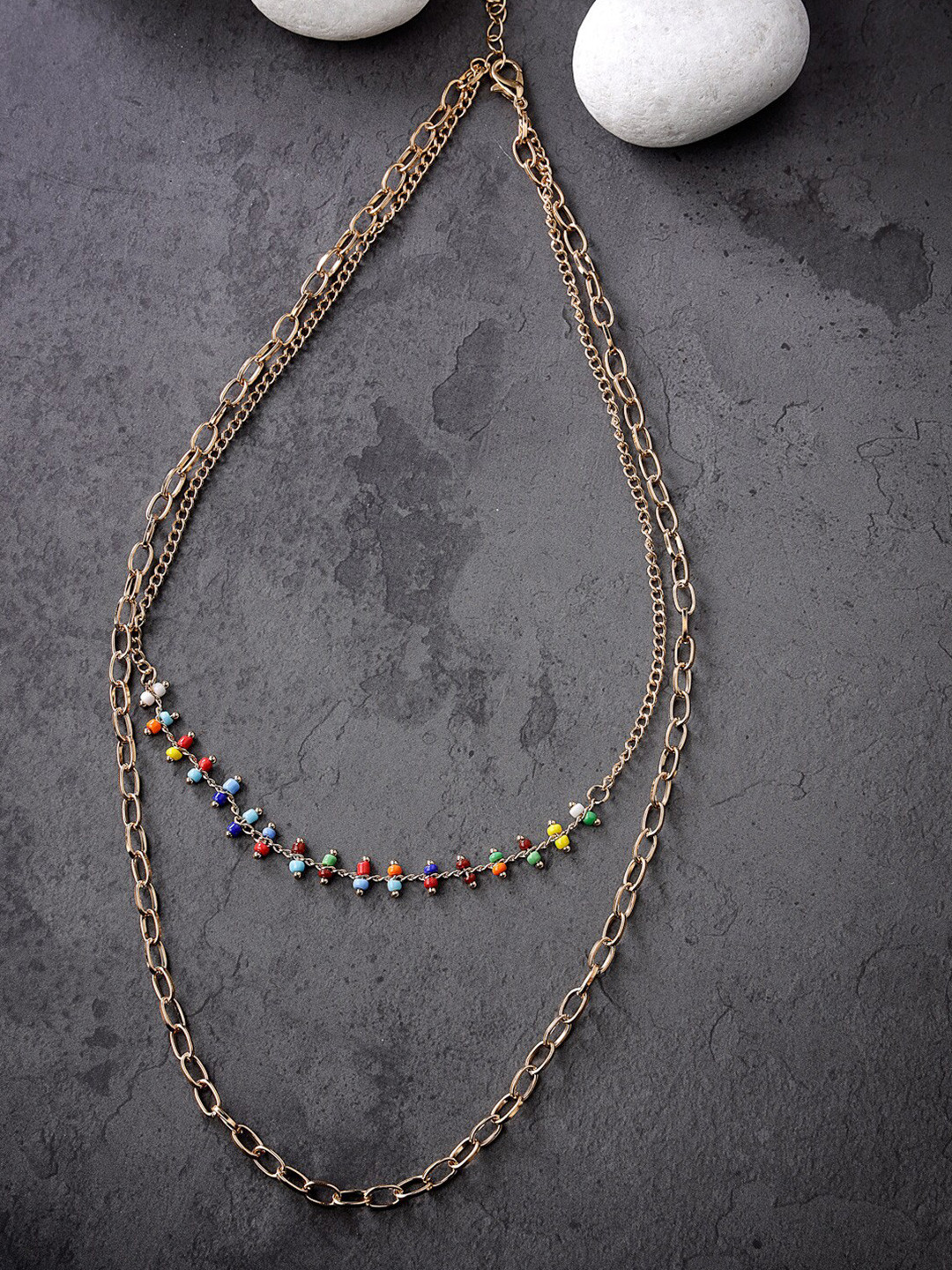 Scintillare By Sukkhi Gold-Plated Layered Chain