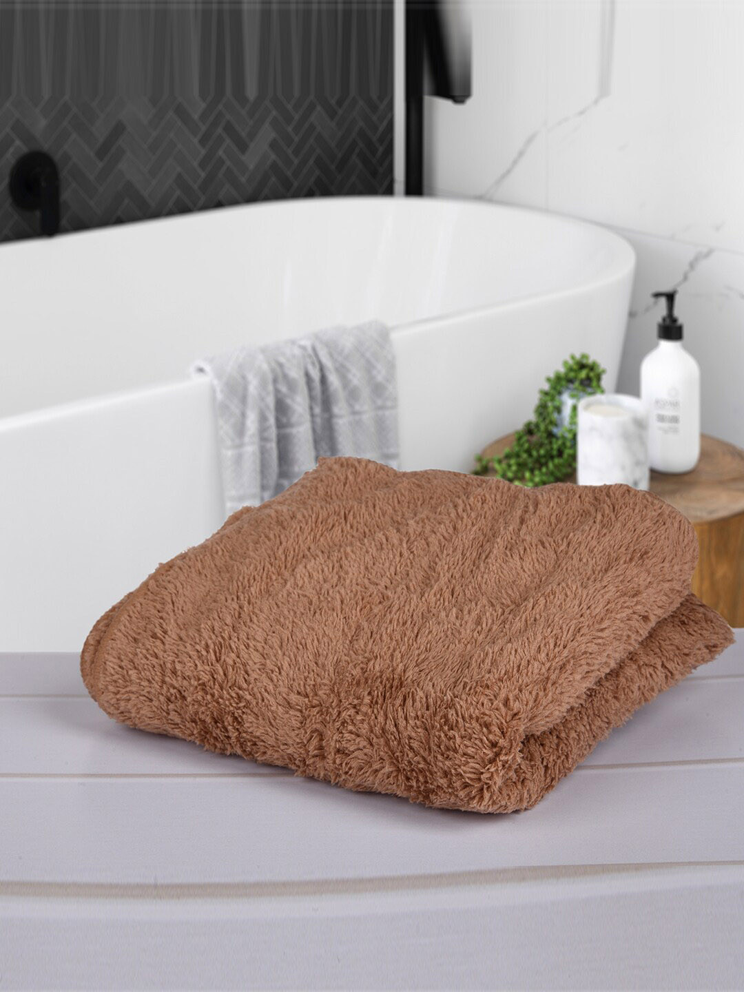 Kuber Industries Brown 4 Pieces Easy Dry Kitchen Towels