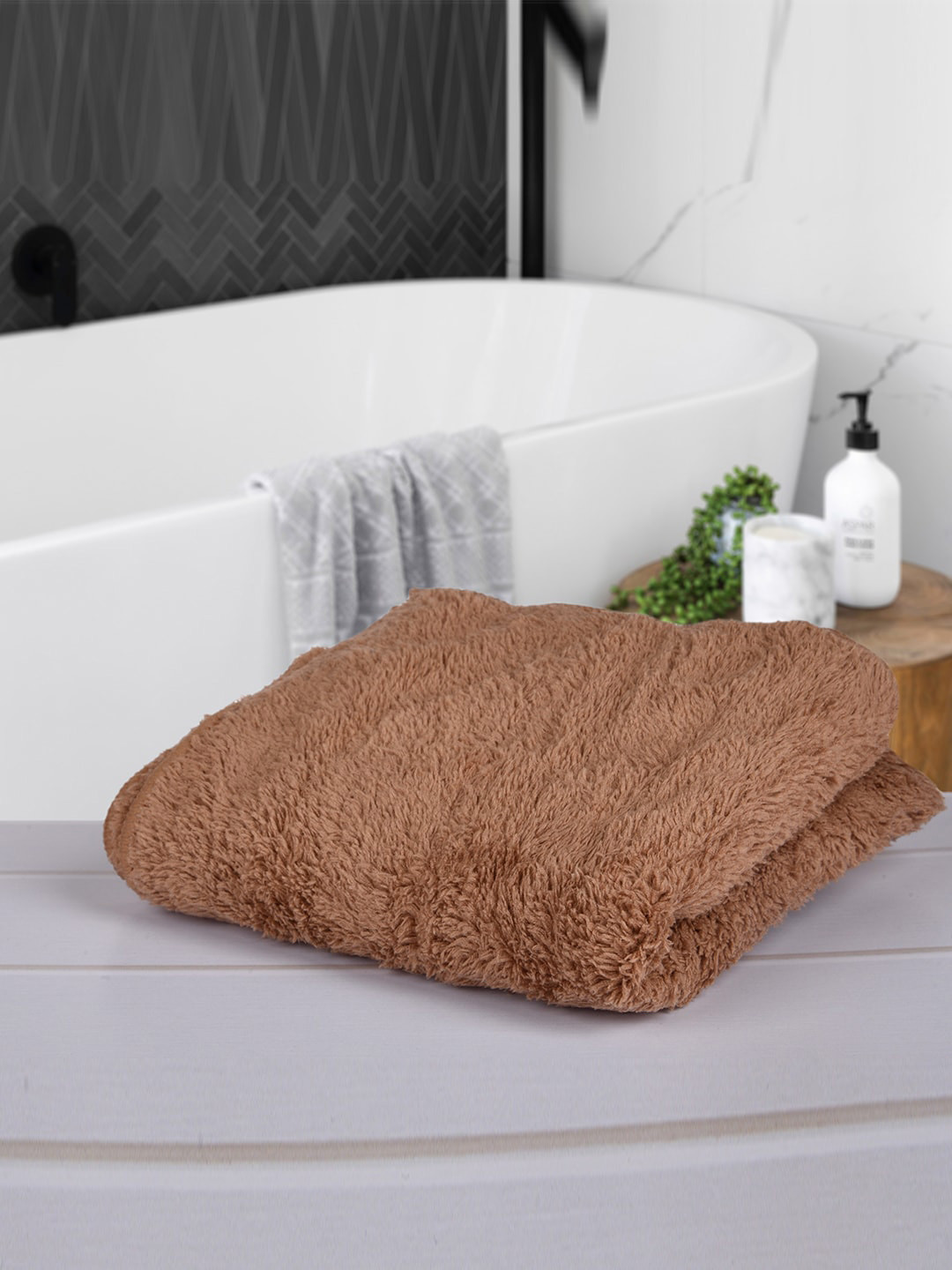 Kuber Industries Brown & Pink 4 Pieces Easy Dry Kitchen Towels