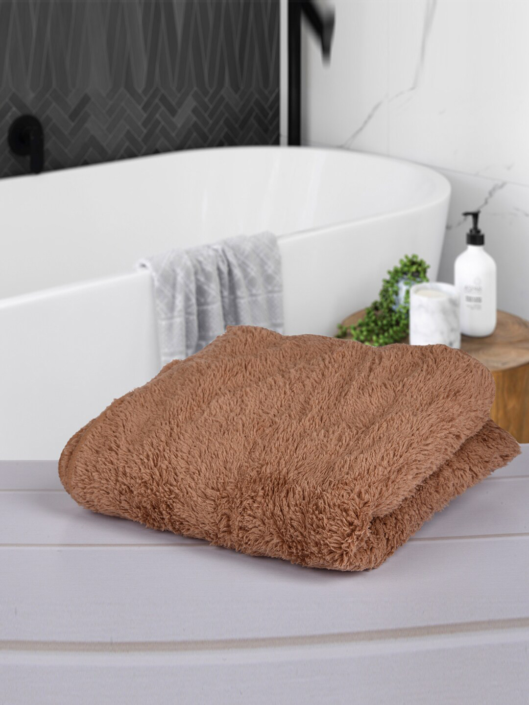 Kuber Industries 5-Pcs Brown 350 GSM Kitchen Towels