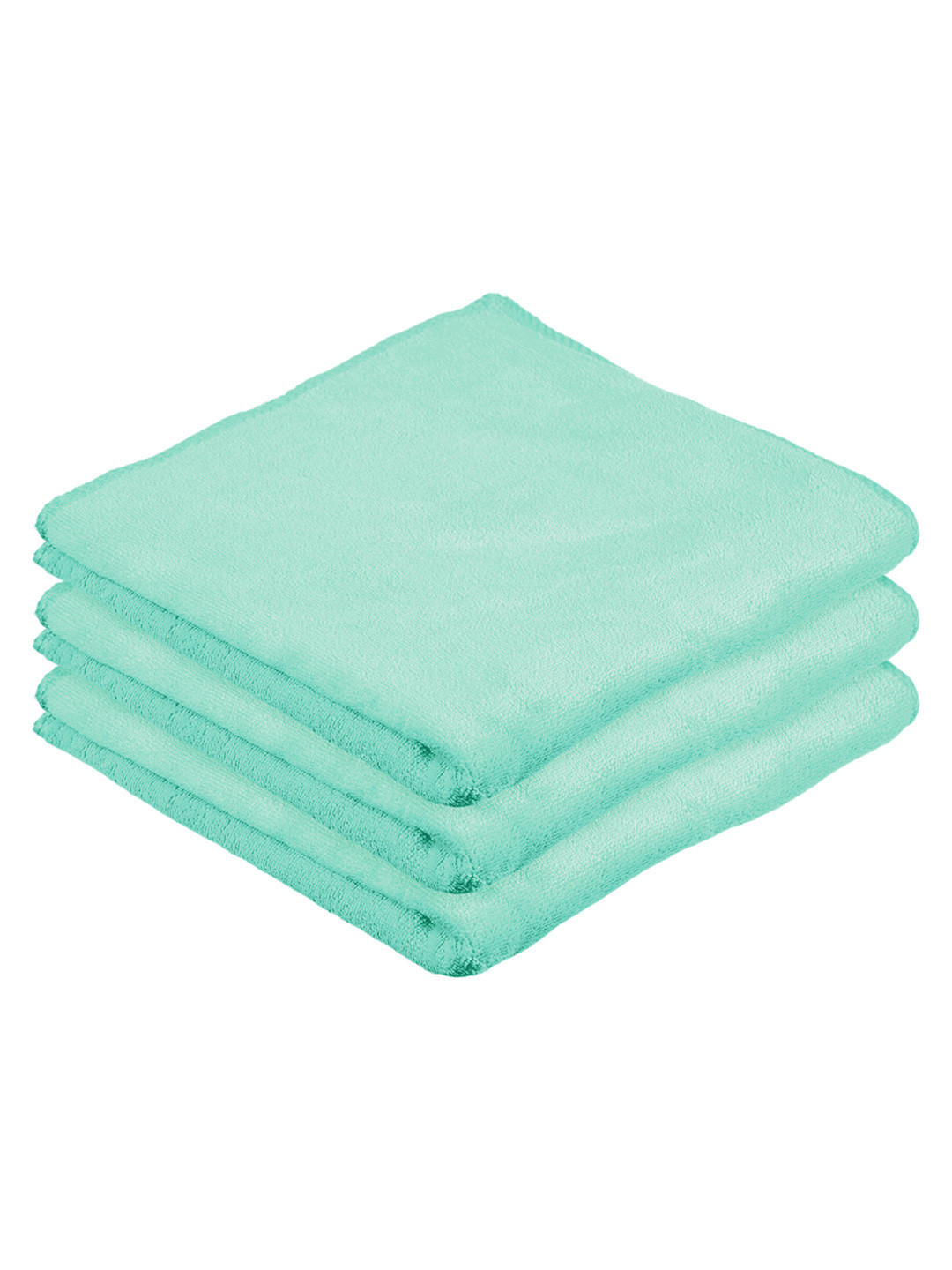 Kuber Industries Green 3 Pcs Microfibre Kitchen Towels