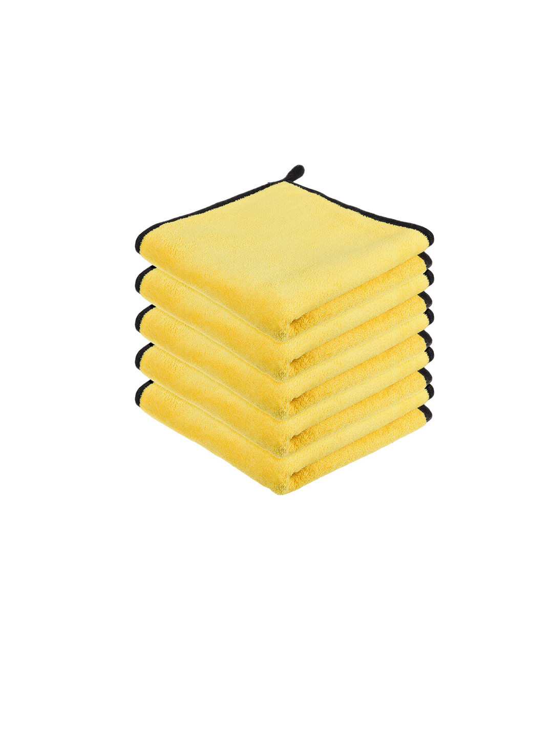 Kuber Industries Yellow 5 Pcs Easy Dry Kitchen Towels