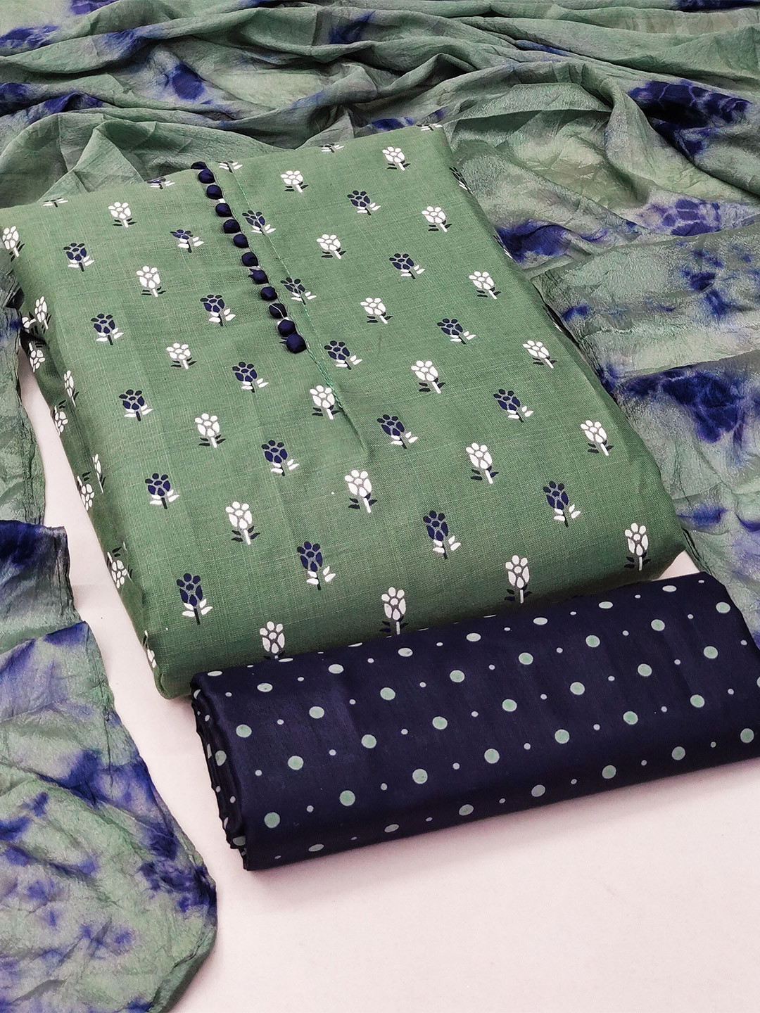 MANVAA Ethnic Motifs Printed Unstitched Dress Material