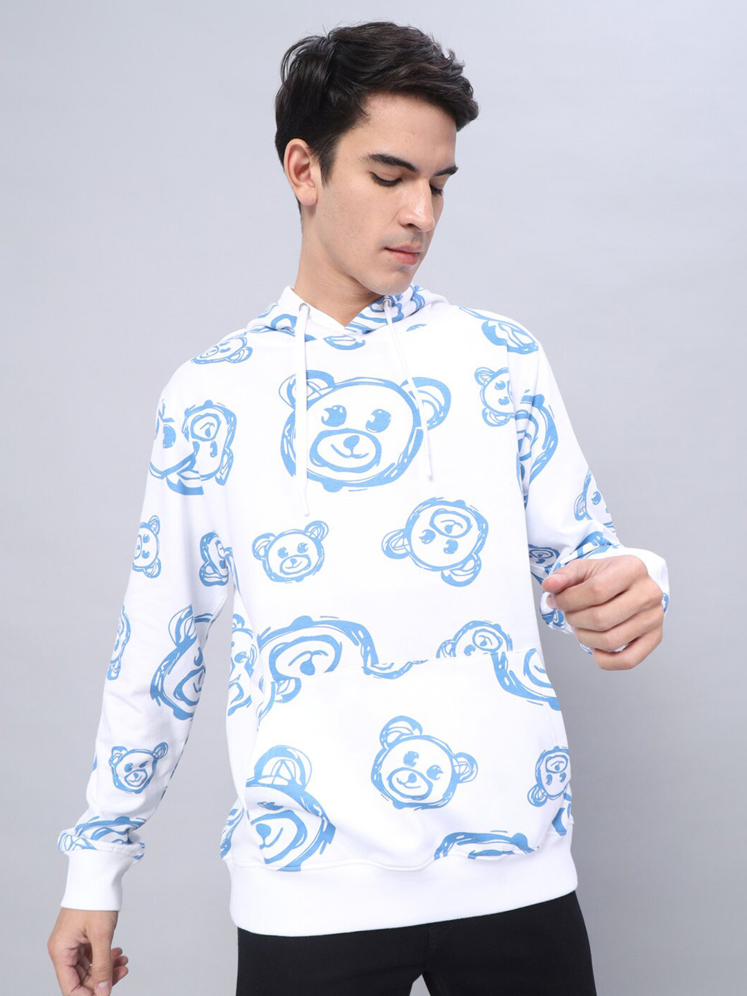 The Dry State Conversational Printed Hooded Fleece Sweatshirt