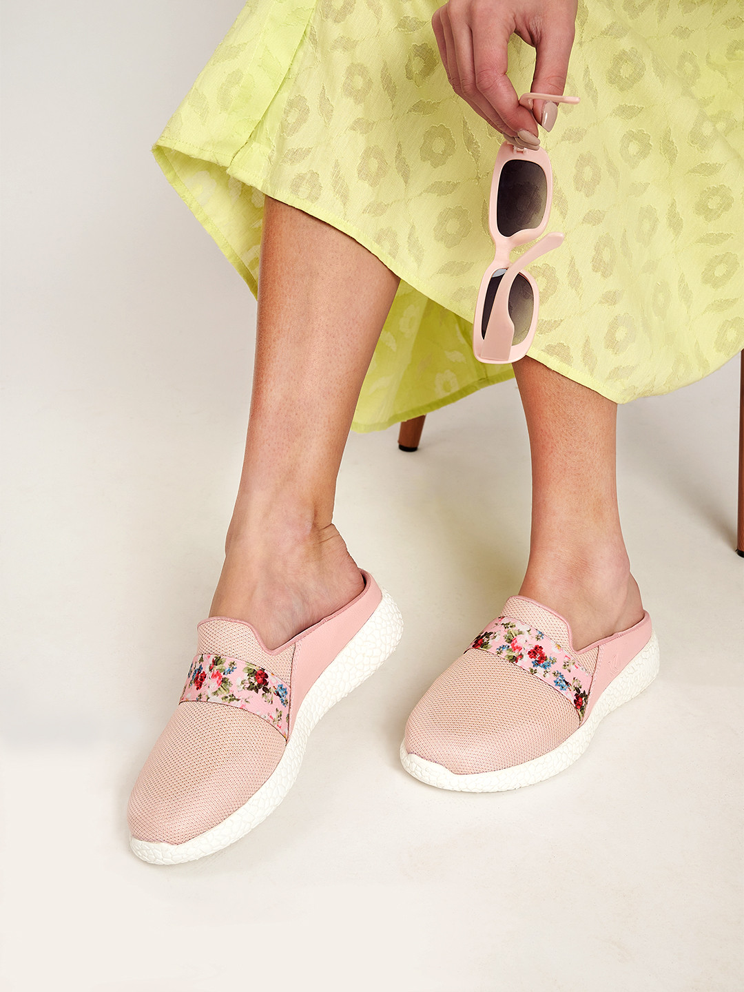 KazarMax Women Printed Mule Sneakers