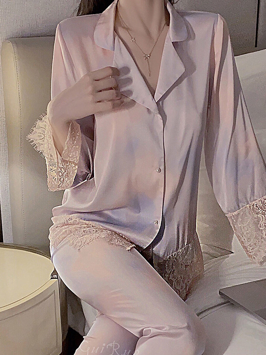 LULU & SKY Abstract Printed Nightdress
