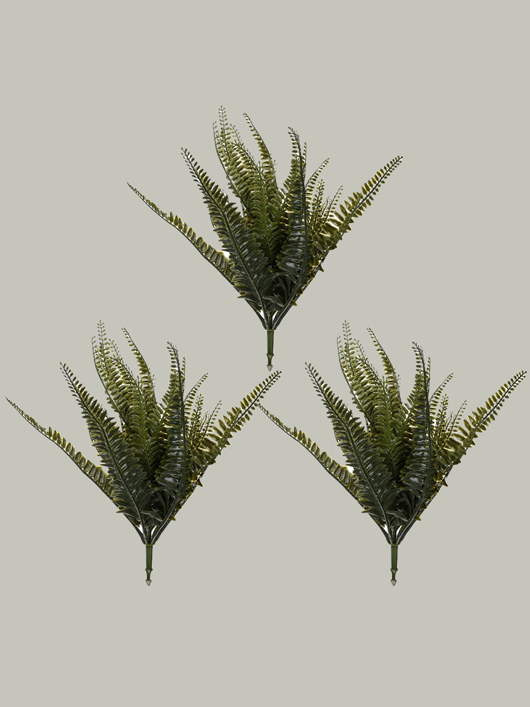 Kuber Industries Set Of 3 Orchid Fern Non-Hanging Artificial Flowers Without Pot